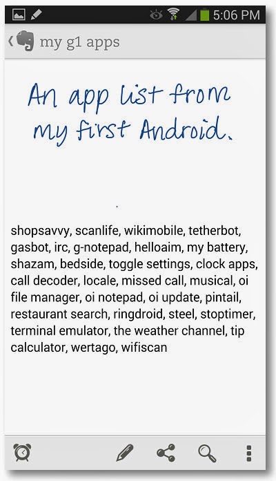 Get the handwriting feature in Evernote for Android  - 10