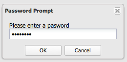 Password input box