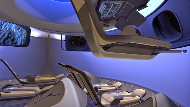 Boeing's new spaceship cabin looks like something out of Star Trek
