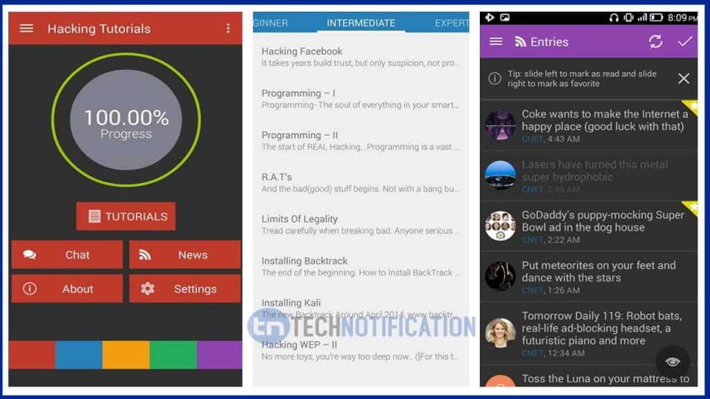 Free Android Apps To Learn Hacking In