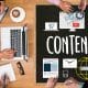 Content marketing, online concept , Content Data Blogging Media