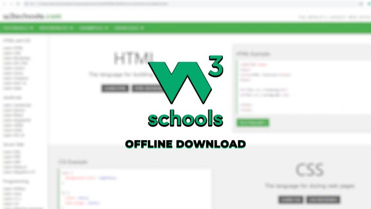 Download W3Schools Offline Version In 2024